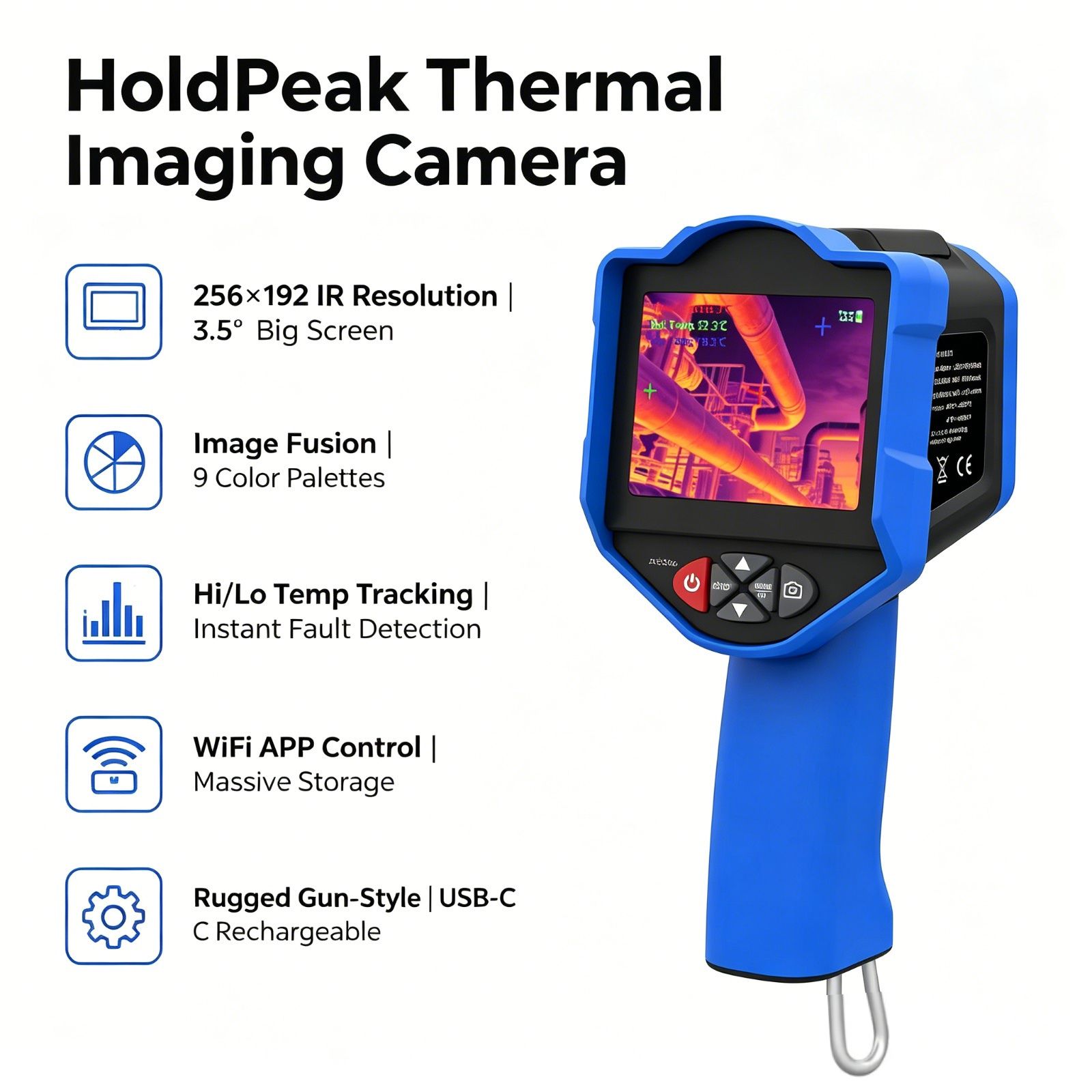 Thermal Imaging Camera Pcb Repair - Termocamera HoldPeak 256x192 a infrarossi -20