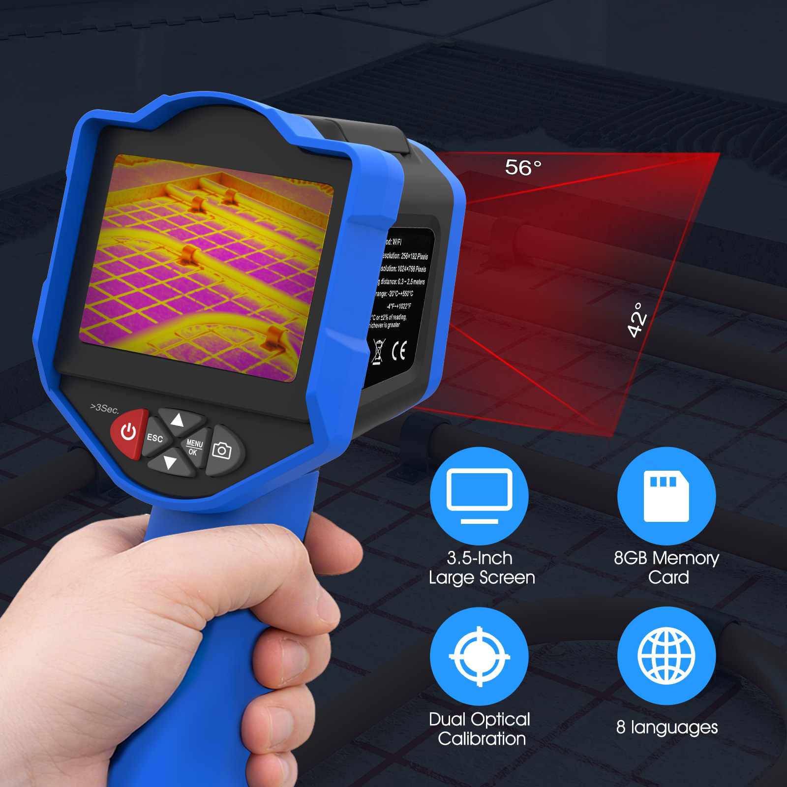 Termocamera HoldPeak 256x192 a - Thermal Imaging Camera Pcb Repair recensione e prezzo